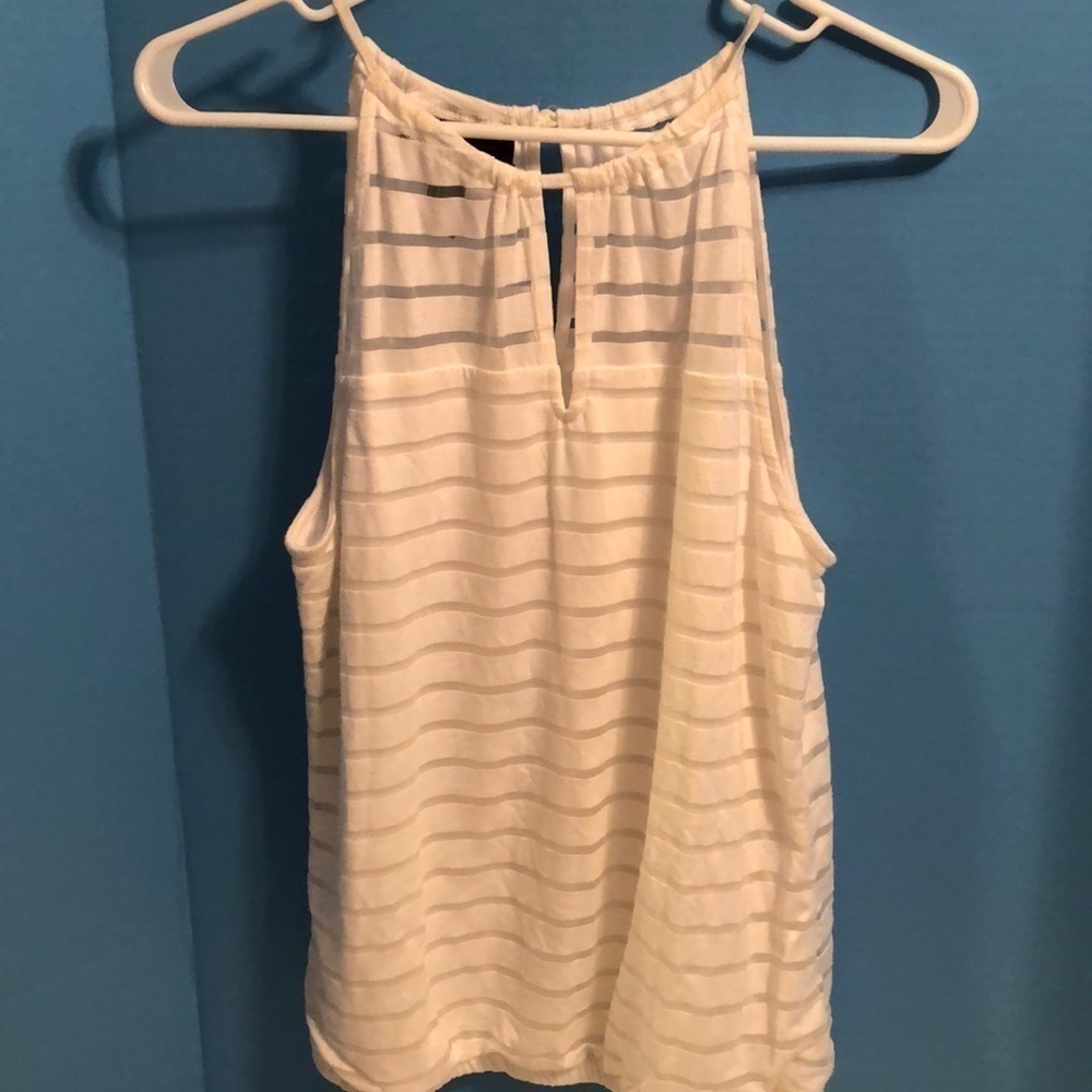 Inc pullover top in white. Size no